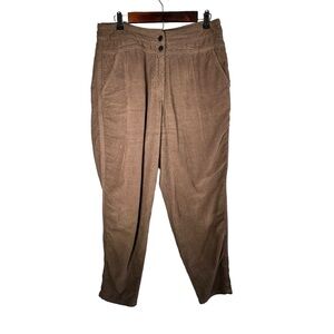 Poetry Corduroy Tapered Leg Pants Size US 10 Brown 100% Cotton